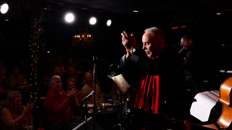 Robert Kyle and Tom Culver; performance at Vitello's, December 2021.