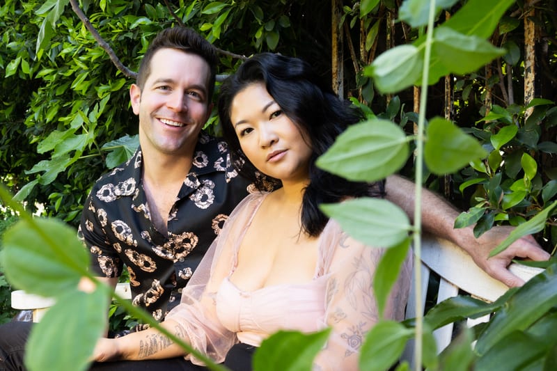 Allison Lo and Matt Harkenrider, portrait, March 2022.