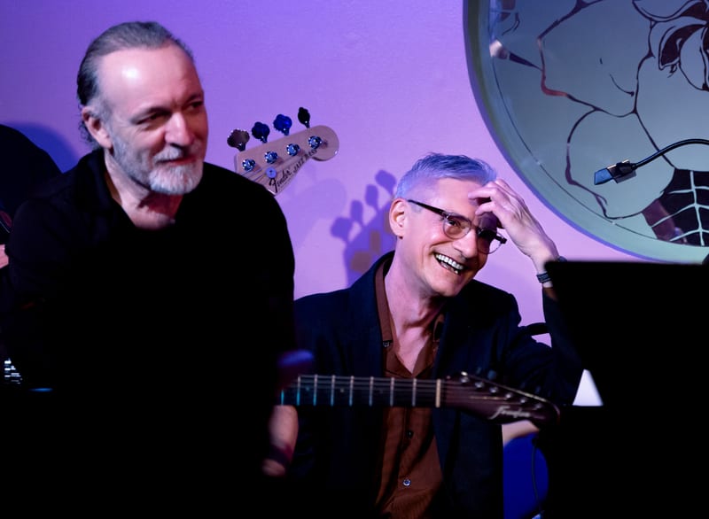 Dori Amarilio and Ed Czach; performance at Gardenia, February 2023.