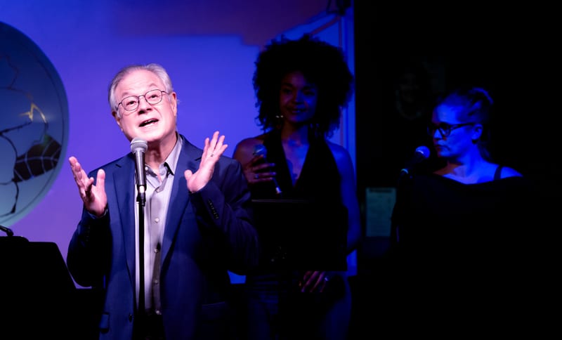 Liz Cole, Steve Sieck, and Tawanda; performance at Gardenia, February 2023.
