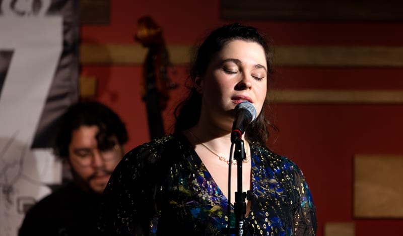 Maria Shafer; performance at Jazz Underground, April 2023.