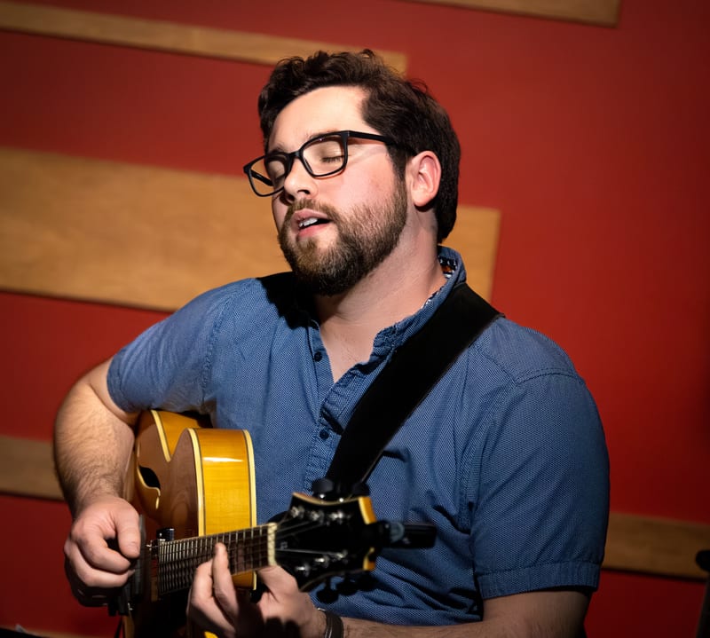 Zach Caplinger; performance at Jazz Underground, April 2023.