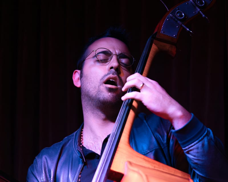 Luca Alemanno; performance at Rhythm Room, July 2023.