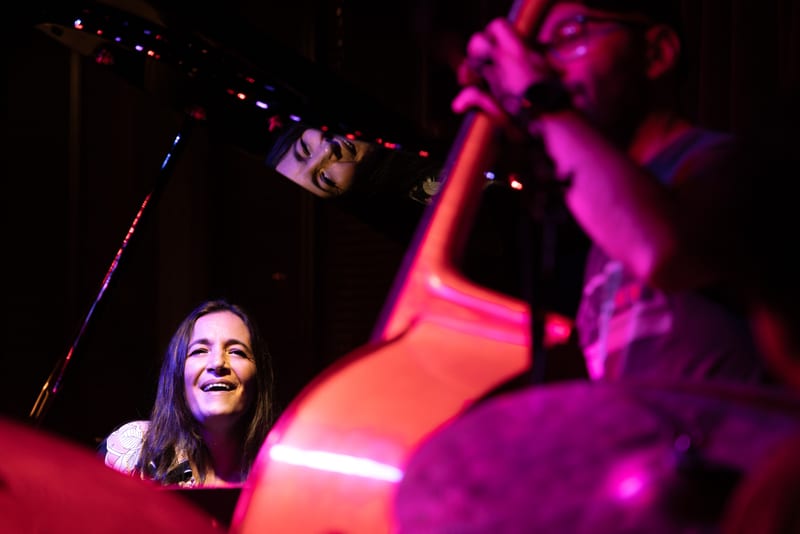 Marina Albero and Shahan K; performance at Rhythm Room, July 2023.
