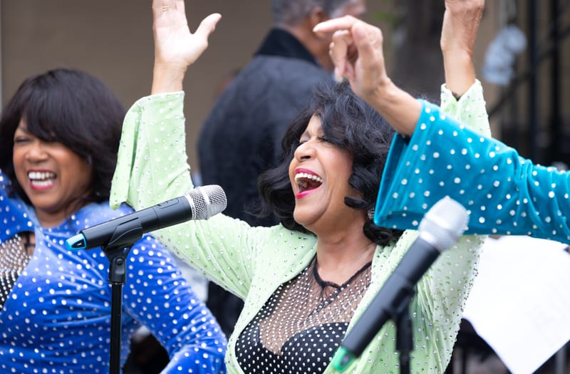 Scherrie Payne and Susaye Greene; live performance, September 2023.