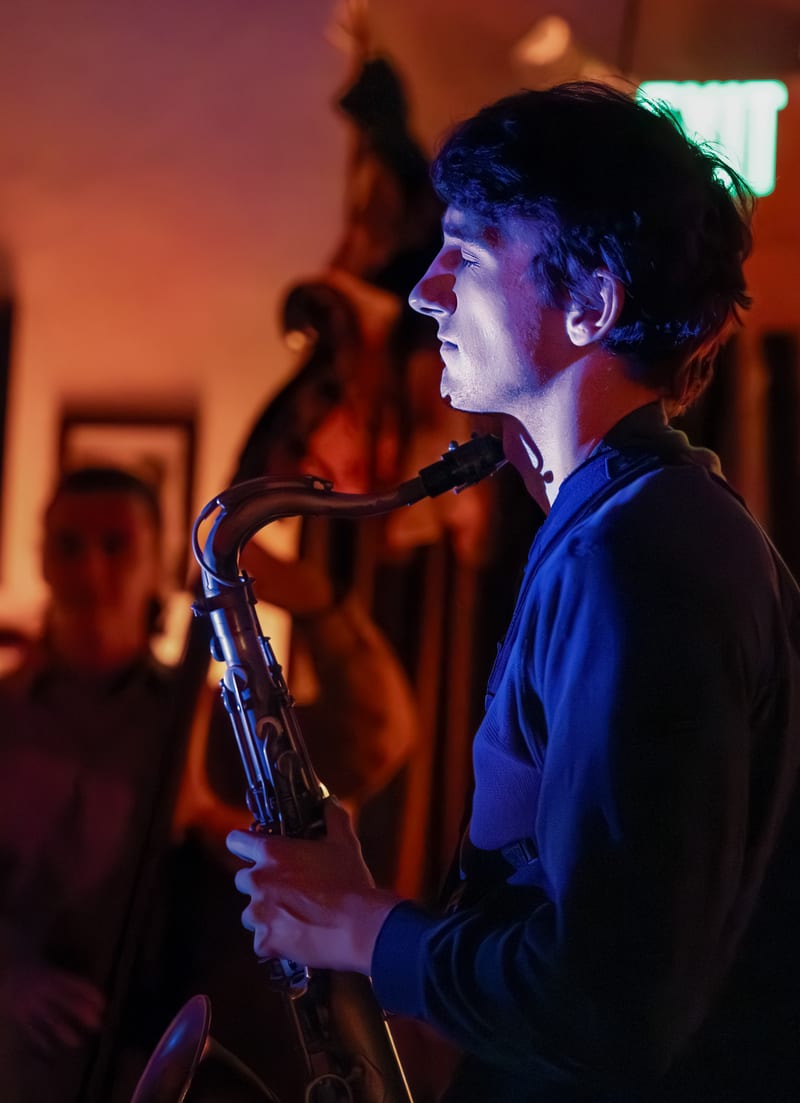 Zane Jackson; performance at General Lee's, November 2023.