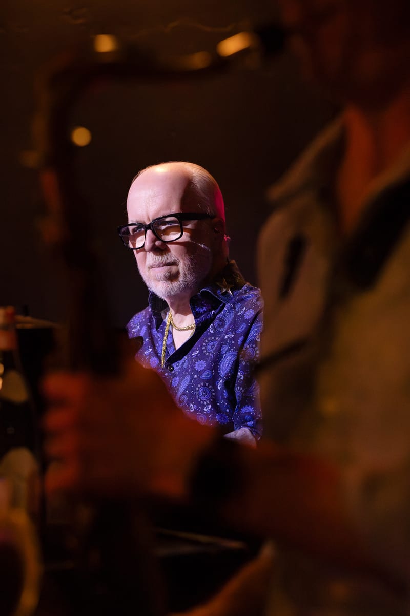 Mikael Healey; performance at Melvyn's, November 2023.