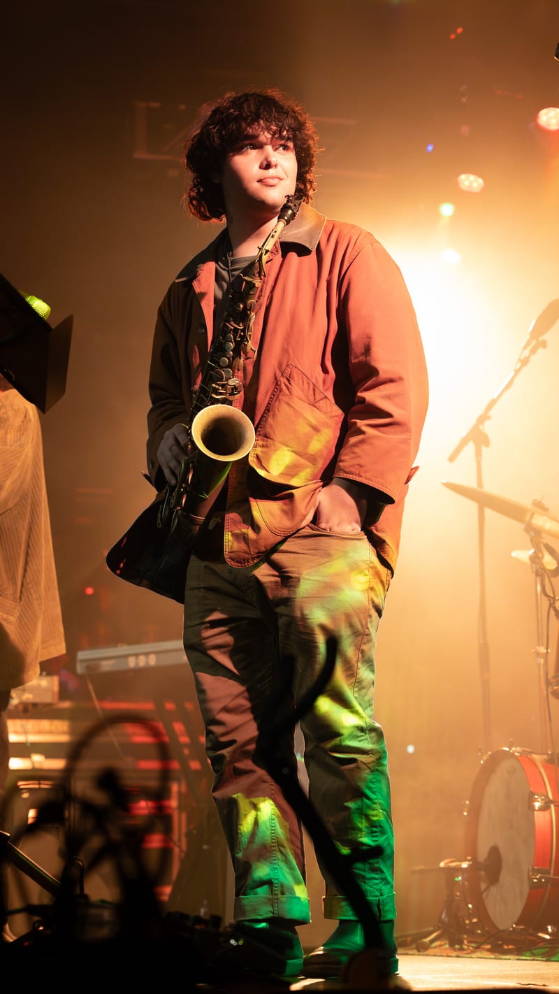 Cosmo Lieberman and Jonathan Huber; performance at Lodge Room, December 2023.