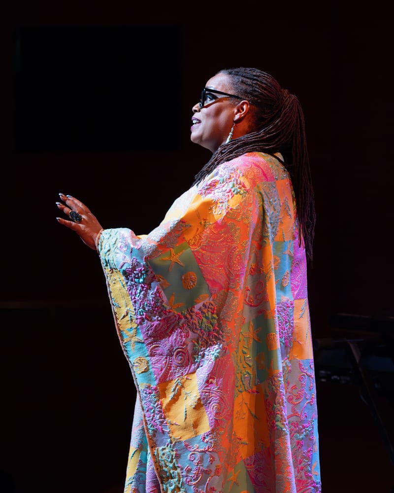 Dianne Reeves; performance at Disney Concert Hall, March 2024.