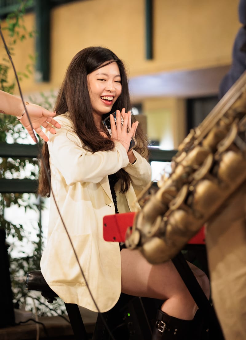 Julia Chang; performance at Steep, October 2024.