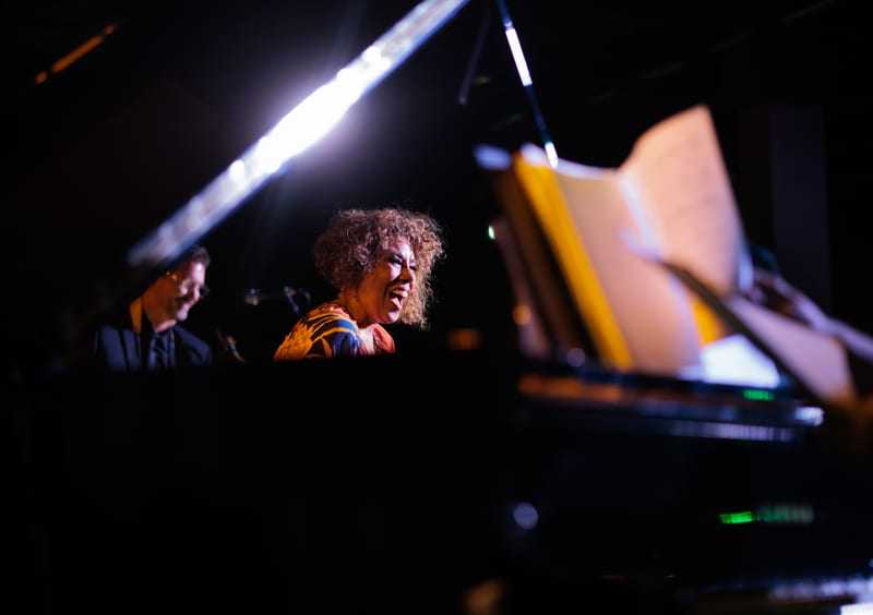 Amber Weekes; performance at Catalina Jazz Club, July 2025.
