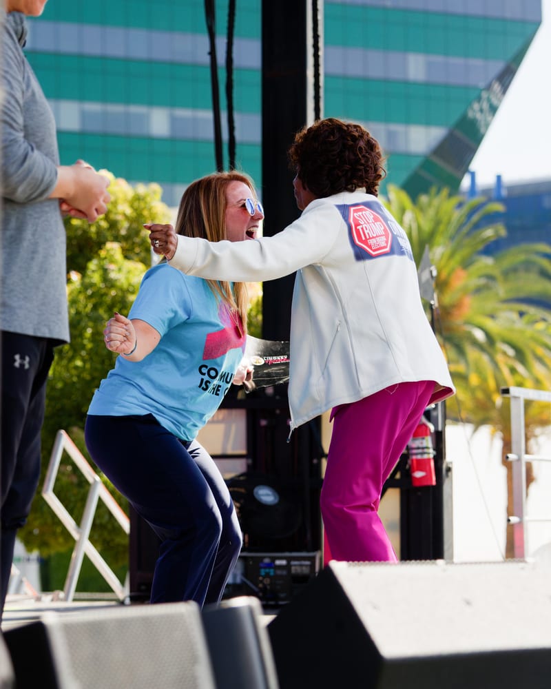 Maxine Waters at AIDS Walk 2025, October 2025.
