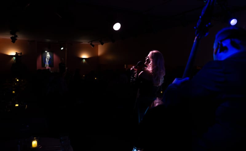 Keri Kelsey and Lyman Medeiros; performance at Gardenia, December 2025.